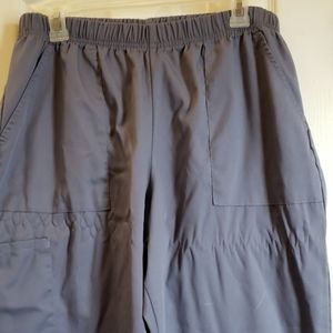 Gray scrub pants